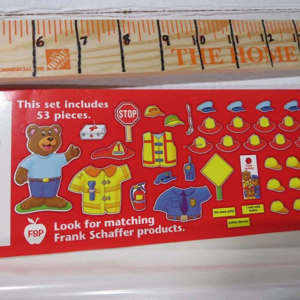 Safety Bear NEW Unopened BULLETIN BOARD SET  (gets dressed in diff clothes) #2